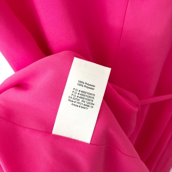 Babaton | Wallace Wrap Dress Hot Pink Small Aritzia - Picture 10 of 10